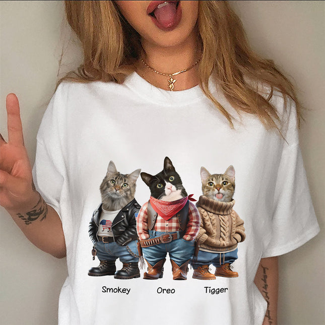 Custom Photo Cool Dog Cat Career Uniforms Shirt For Pet Lovers