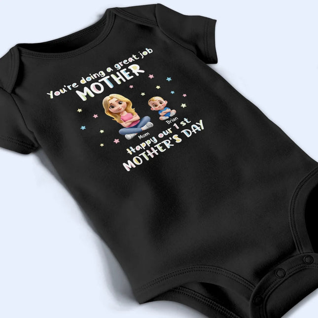 My Love For You Is Big New Mom - Personalized Baby Onesie