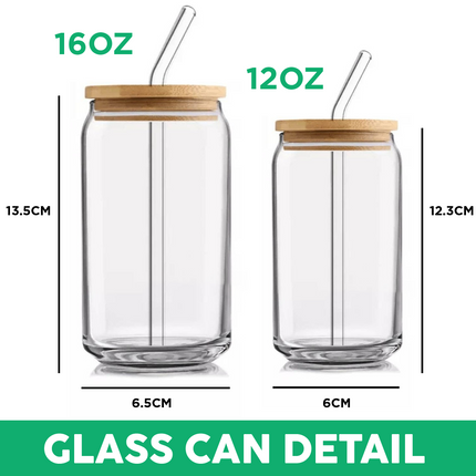 Custom Dog Cat Photo With Bone Icon For Pet Lover Glass Can With Lid