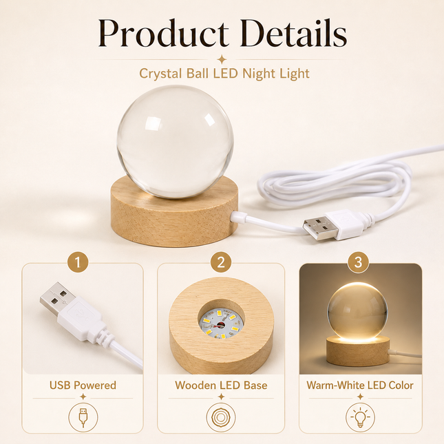 Before You All Your Dreams Graduation - Personalized Crystal Ball LED Night Light -  Gift For Daughter, Son