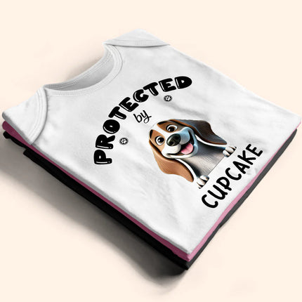Protected By 3D Effect Dog - Personalized Baby Onesie