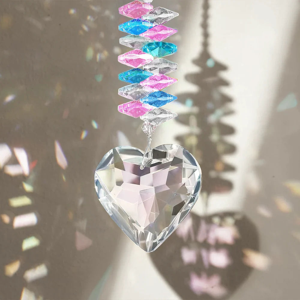 I Miss You I Know Dog Cat Memorial - Personalized Heart Crystal Suncatcher