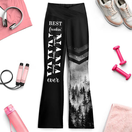 For Mother Wife Best Freakin' Mom Ever - Personalized Leggings
