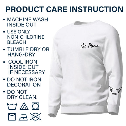Dog Mama - Gift For Pet Lovers - Personalized Sweatshirt With Sleeve Imprint