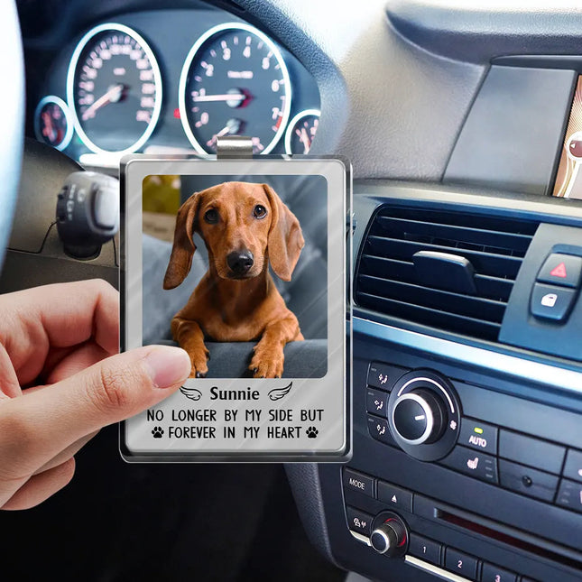 Custom Photo Memorial You Were My Hardest Goodbye - Personalized Custom Shaped Acrylic Car Visor Clip