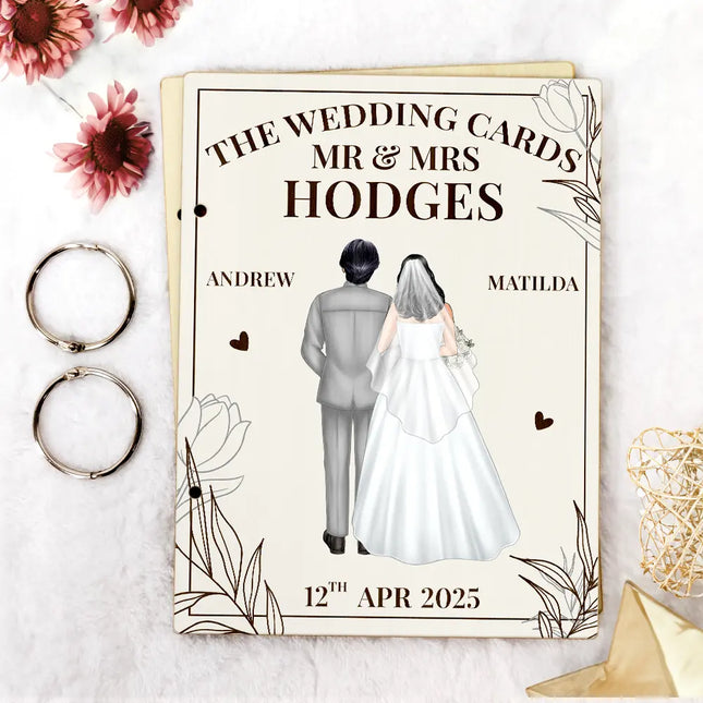 The Wedding Cards Of Mr & Mrs - Personalized Card Keeper, Card Holder