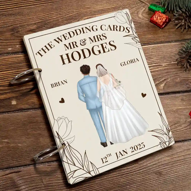 The Wedding Cards Of Mr & Mrs - Personalized Card Keeper, Card Holder