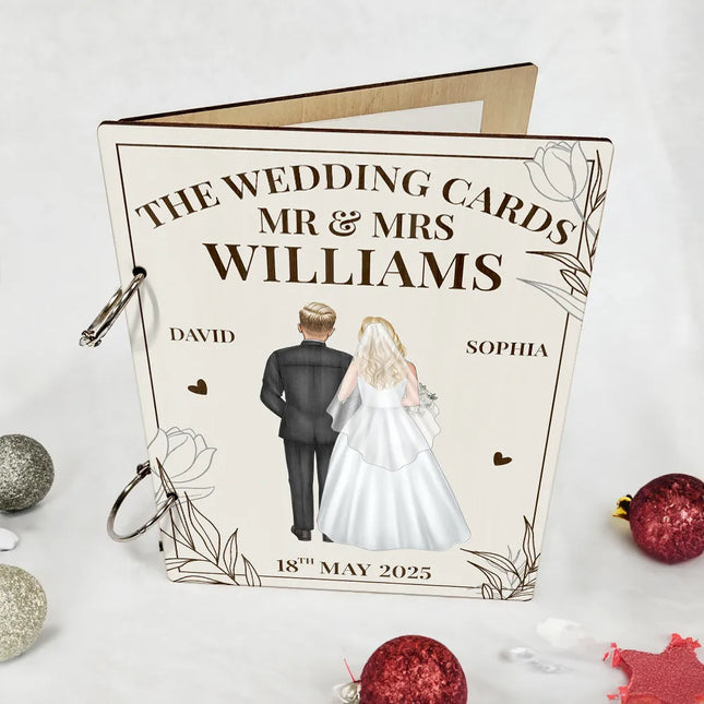 The Wedding Cards Of Mr & Mrs - Personalized Card Keeper, Card Holder