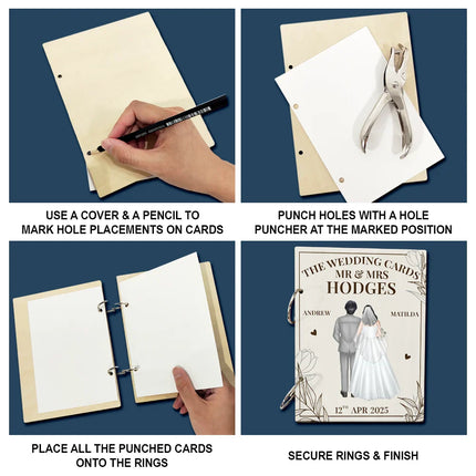 The Wedding Cards Of Mr & Mrs - Personalized Card Keeper, Card Holder