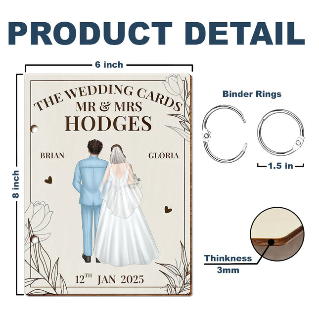 The Wedding Cards Of Mr & Mrs - Personalized Card Keeper, Card Holder