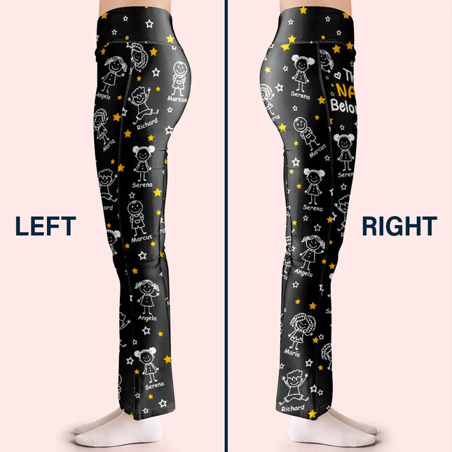 This Grandma Mom Belongs To Kids Pet - Personalized Leggings