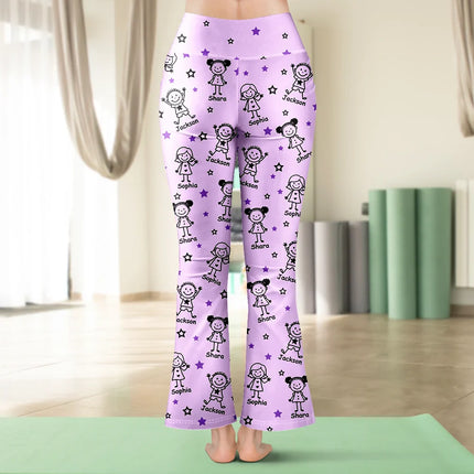 This Grandma Mom Belongs To Kids Pet - Personalized Leggings