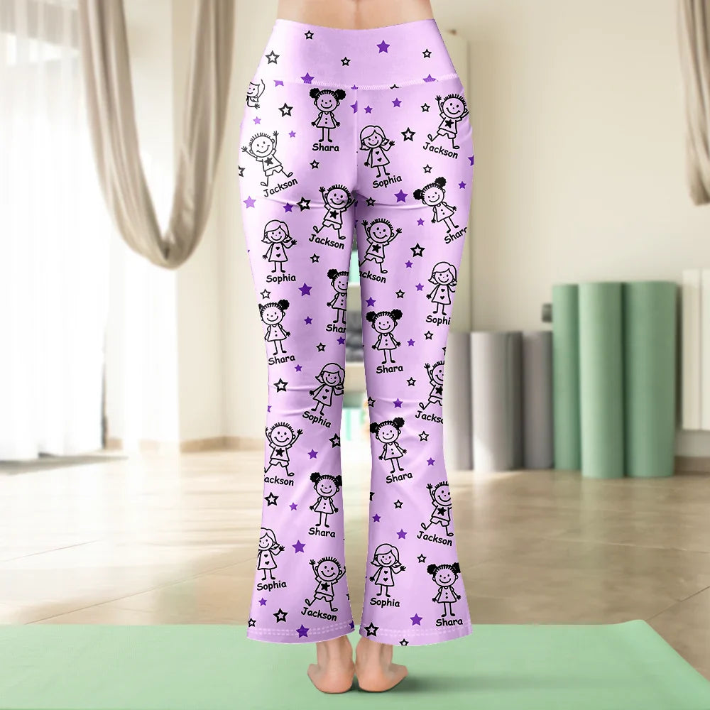 This Grandma Mom Belongs To Kids Pet - Personalized Leggings