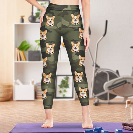 Custom Photo Pet Face - Birthday, Loving Gift For Gym Lady, Yoga Girl, Dog Lover, Cat Mom - Personalized Leggings