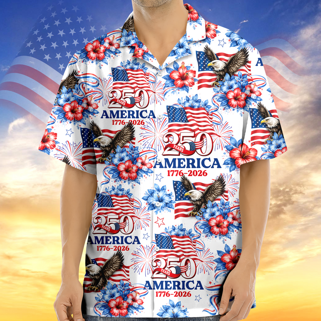 250 Years America 1776-2026 Patriotic Hawaii Shirt