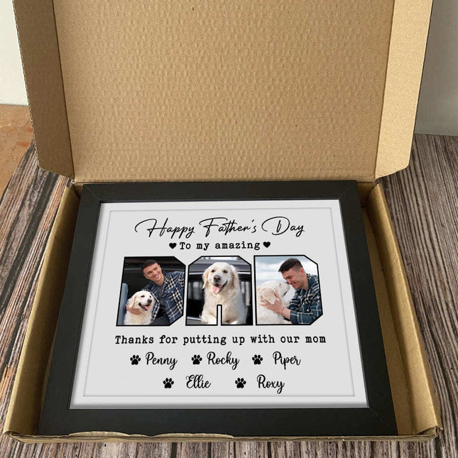 Custom Photo Happy Father's Day To My Amazing Dad Picture Frame