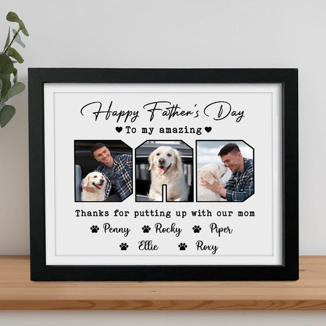 Custom Photo Happy Father's Day To My Amazing Dad Picture Frame