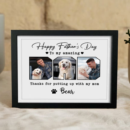Custom Photo Happy Father's Day To My Amazing Dad Picture Frame