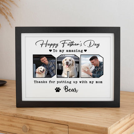 Custom Photo Happy Father's Day To My Amazing Dad Picture Frame