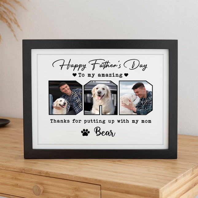 Custom Photo Happy Father's Day To My Amazing Dad Picture Frame