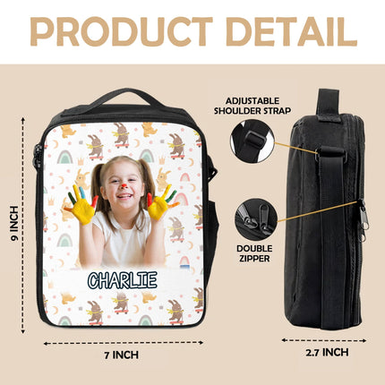 Custom Photo Rise And Shine It?s School Time Back To School Gift For Kid Lunch Bag
