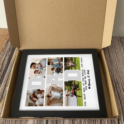 Custom Photo The Best Man In The World Father Picture Frame