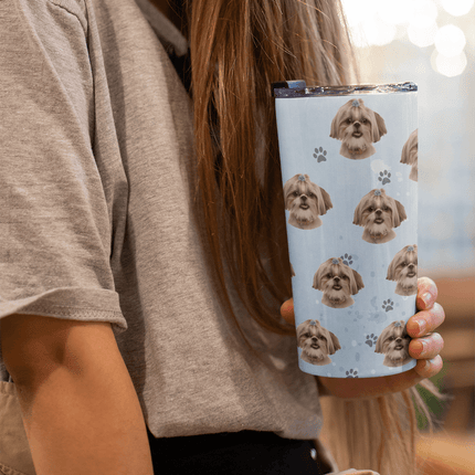 Custom Photo Tumbler Dog, Custom Face Tumbler