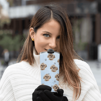 Custom Photo Tumbler Dog, Custom Face Tumbler