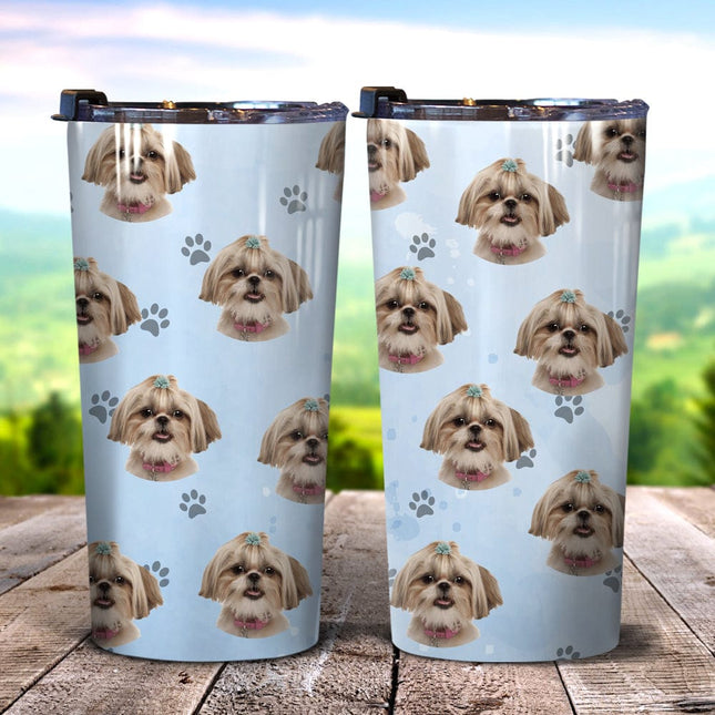 Custom Photo Tumbler Dog, Custom Face Tumbler