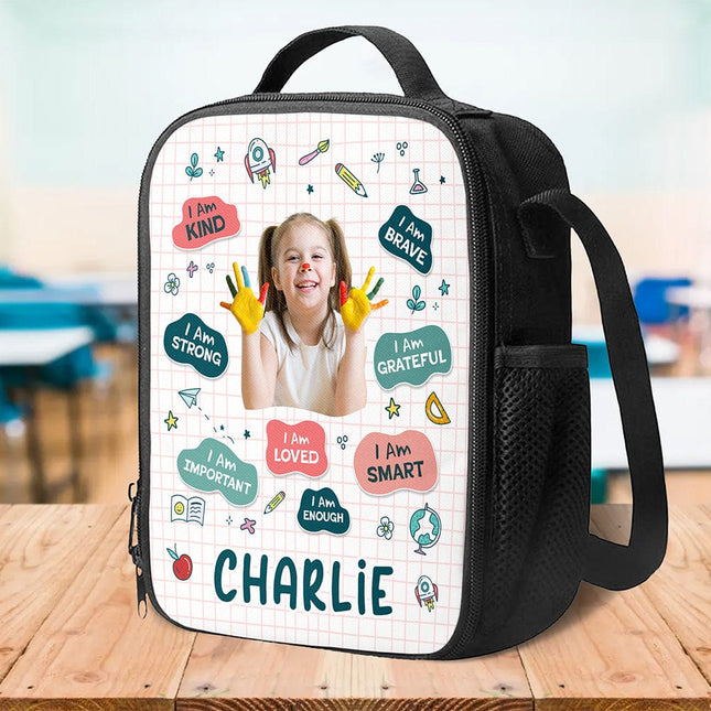 Custom Photo Work Hard Nap Hard Back To School Gift For Kid Lunch Bag