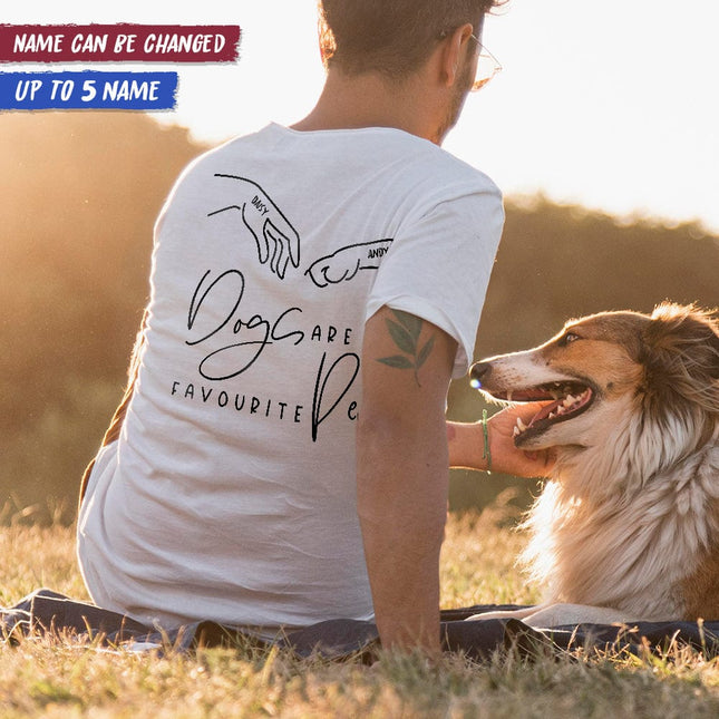 Dogs Are My Favourite People Back Dog Shirt