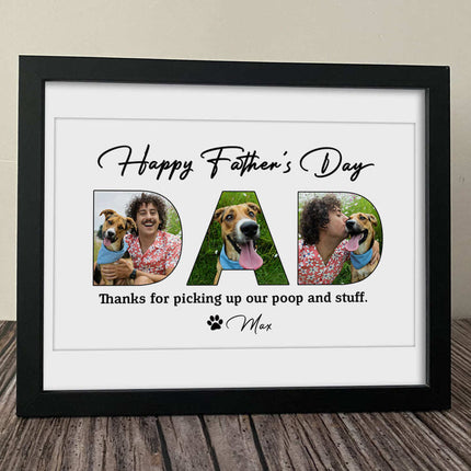Happy Father's Day, Dog Picture Frame