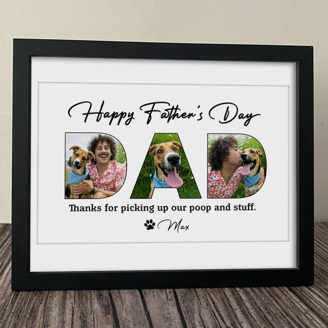 Happy Father's Day, Dog Picture Frame