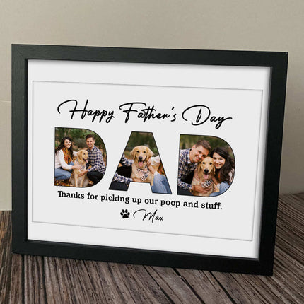 Happy Father's Day, Dog Picture Frame