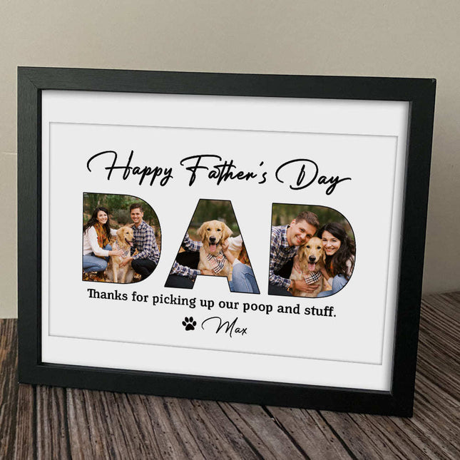 Happy Father's Day, Dog Picture Frame