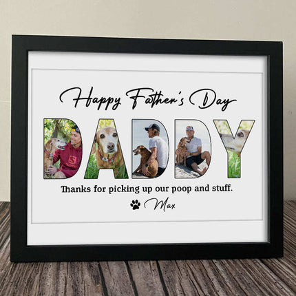 Happy Father's Day, Dog Picture Frame