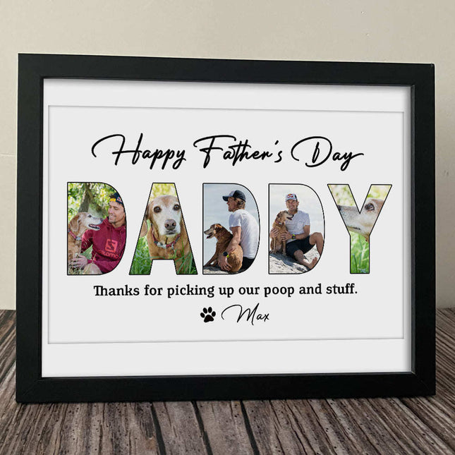 Happy Father's Day, Dog Picture Frame