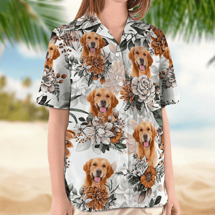 Hawaiian Shirt Women Upload Photo