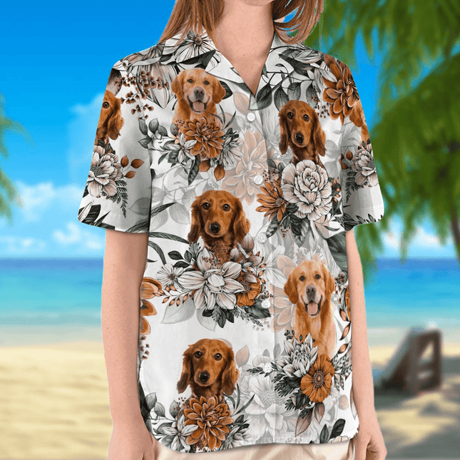 Hawaiian Shirt Women Upload Photo