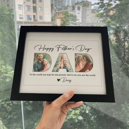 Making memories for Father's Day Family Picture Frame