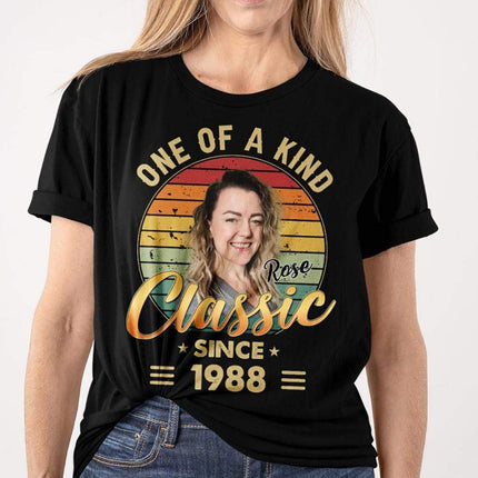 One Of A Kind Classic Upload Photo Birthday Shirt