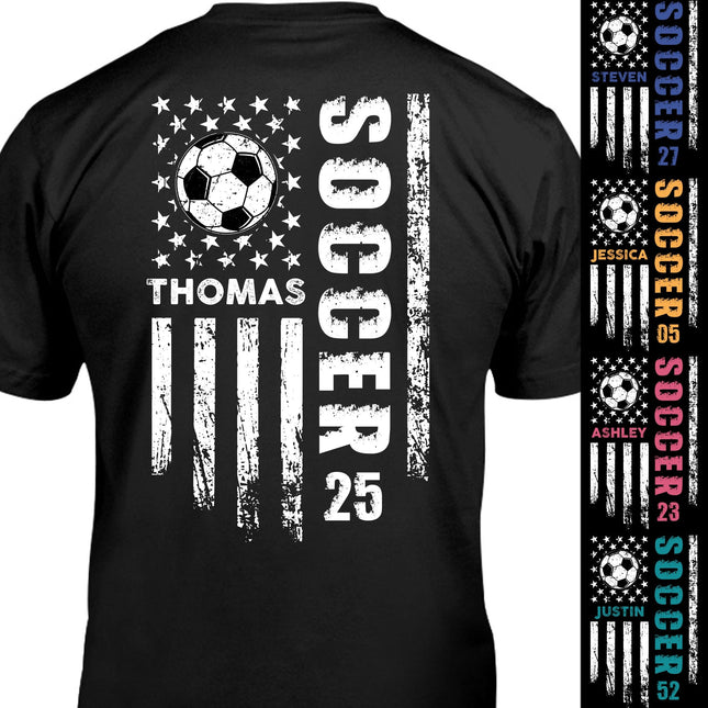 Personalized Custom Soccer Backside Shirts