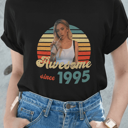 Awesome Since Upload Photo Family Shirt