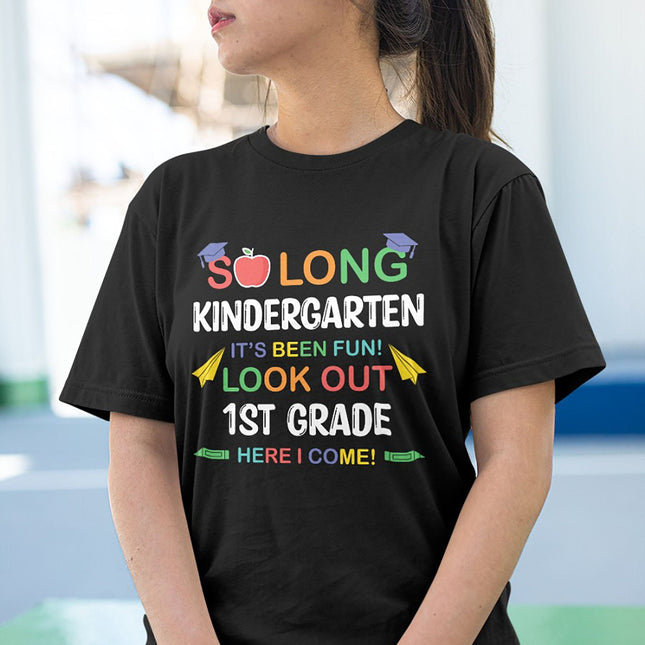 So Long Kindergarten First Grade Second Grade PreK Third Grade Back To School Personalized Custom Shirt