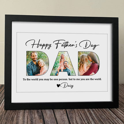 Making memories for Father's Day Family Picture Frame