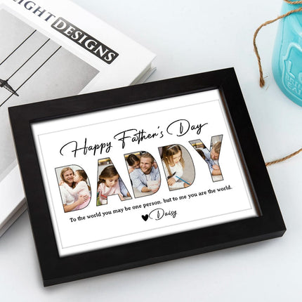 Making memories for Father's Day Family Picture Frame