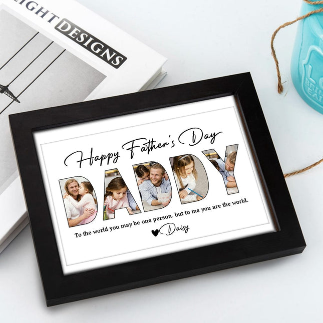 Making memories for Father's Day Family Picture Frame