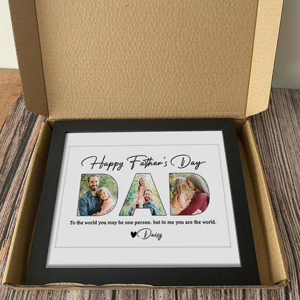 Making memories for Father's Day Family Picture Frame