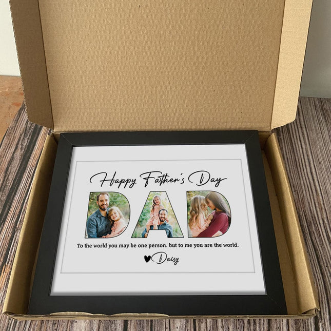 Making memories for Father's Day Family Picture Frame