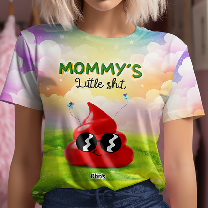 Grandma's Little Sh*ts Personalized 3D Shirt Funny Gift For Grandma, Mommy